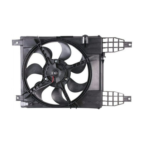 Dual Radiator and Condenser Fan Assembly - Pacific Best Inc. Fit/For 95950465 09-10 Pontiac G3, 09-11 Chevrolet Aveo Sedan With AC Fits select: 2009 PONTIAC G3 WAVE