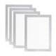 thumbnail image 1 of Marco de imagen magnético Uxcell de 6 x 8 pulgadas, paquete de 4, marco magnético A5, marcos de fotos autoadhesivos para refrigerador, plateado, 1 of 7