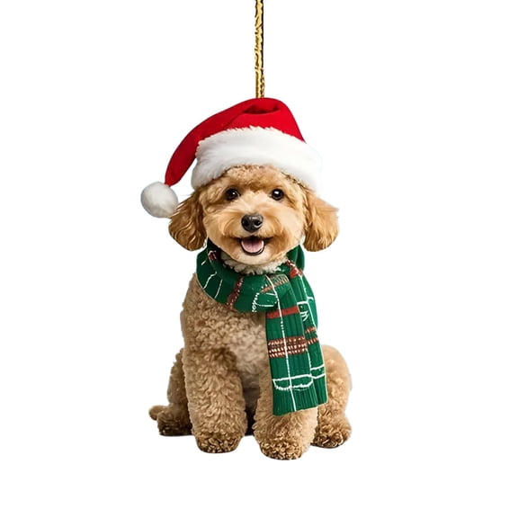 2026 Christmas Indoor Home Decor 2D Acrylic Christmas Tree Ornaments Friendship Themed Flat Hanging Decor Cute Festive Acrylic Pendant For Car Interior Christmas Tree Home Wall Window Holiday