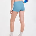 thumbnail image 5 of YOUYEDIAN Girls Athletic Shorts Kids High Waist Biker Dance Gymnastics Shorts Comfy Yoga Active Workout Volleyball Shorts (Light Blue, 6-7 Years), 5 of 6
