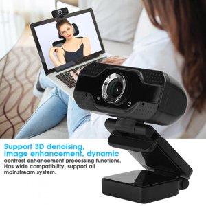 HD Webcam, pleine couleur 1080P Webcam, Microphone intégré pour la classe en ligne Caméra de radiodiffusion en direct