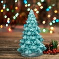 thumbnail image 4 of SHENGXINY Artificial Mini Christmas Tree for Table Decor,Christmas Gift,Resin Christmas Tree, Home Mini Decoration,Tabletop Ornaments Blue 2.16x3.34in, 4 of 6
