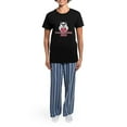 thumbnail image 4 of CafePress - True Love Panda Women's Dark Pajamas - Women's Short Sleeve Print T-Shirt and Pants Dark Cotton Pajama Set, 4 of 7