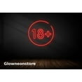 thumbnail image 2 of Glowneon 18+ Neon Sign, 18+ Birthday Party Celebration Decor, Symbol 18+ Led Light, 18th Birthday, 2 of 4