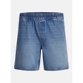 thumbnail image 5 of No Boundaries Denim Shorts with Elastic Waist, 100% Cotton, 7" Inseam, Men's XS-5XL, 5 of 5