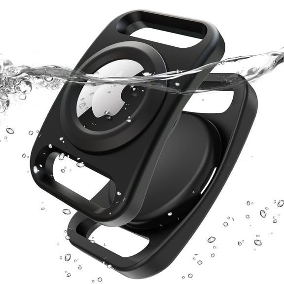 Rantice Airtag Dog Collar Holder, [2 Pack] Waterproof Airtag Case for Dog Collar, TPU & Silicone Full Body Covered Apple Airtag Holder for Dog Collar, Airtag Protective Cover for Pet Collar Backpack