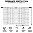 thumbnail image 2 of Blackout Kids Curtains,Black White Checkerboard Checkered Pattern Childrens Insulated Curtains Set Of 2,Bedroom Essentials,Toddler Room Decor 42"x54", 2 of 5