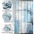 thumbnail image 4 of 4Pcs Bathroom Shower Curtain Sets with Rugs,Blue Orange Painting Art Bathroom Sets with Shower Curtain and Rugs and Accessories, 4 of 7