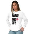 thumbnail image 3 of Love This Girl Guy Cute Matching Set Women's Long Sleeve T Shirt Brisco Brands S, 3 of 7