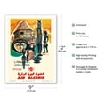 thumbnail image 2 of Africa - Crossroads of History (L’Afrique par…Carrefour de l’Histoire) - Air Algérie Airline - Vintage Airline Travel Poster c.1950s - Master Art Print (Unframed) 9in x 12in, 2 of 4