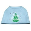 Scribbled Merry Christmas Screenprint Shirts Baby Blue XS (8)