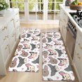 thumbnail image 4 of Kitchen Rugs Sets Of 2,Bulldog Dog and Love Heart Anti Fatigue Kitchen Mat Rugs Non Slip Washable,Decorative Kitchen Floor Mats for Kitchen,Sink,Laundry,17"X47", 4 of 5