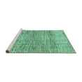 thumbnail image 2 of Ahgly Company Machine Washable Indoor Rectangle Abstract Turquoise Blue Modern Area Rugs, 4' x 6', 2 of 4