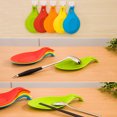 thumbnail image 4 of 1 Piece Spatula Tool Spoon Kitchen Gadget Plate Rack Silicone Mat, Green, 4 of 8