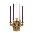 thumbnail image 3 of Avalon Gallery Advent Wreath Candle Holder Luxury Christmas Centerpiece, 8.75" x 10.25", 5 Taper Holy Family & Star, 3 of 4