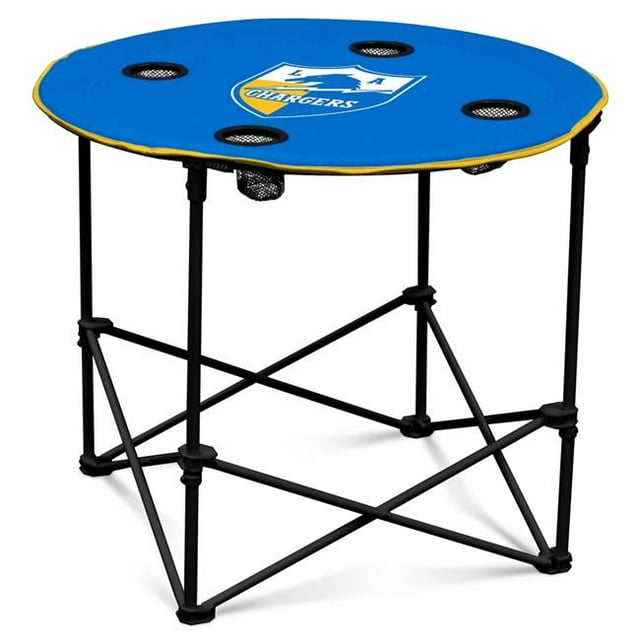 Logo Chaise 626-31-1 NFL Los Angeles Chargers Marque Classique Table Ronde