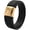 Black & Gold, variant on Rinfit Silicone Rings for Men - Male Rubber Wedding Bands - Metal Infinity Collection
