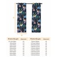 thumbnail image 6 of Tropical Palm Trees Blackout Curtains for Bedroom, Desert Camels Houses Aloe Vera Black Thermal Insulated Kitchen Drapes with Grommets, Light Blocking Window Treatment, 2 Panels 52" x 45", 6 of 7
