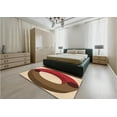 thumbnail image 4 of Ahgly Company Indoor Square Patterned Tomato Sauce Red Area Rugs, 4' Square, 4 of 6