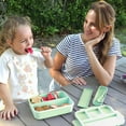 thumbnail image 6 of Bugucat Lunch Box 1300ML 2 Set,Leak-Proof Bento Lunch Box with 4 Compartments,Kids Lunch Box Bento Box Adult with Cutlery, Snack Boxes Bento Boxes with Compartments for School Kindergarten Office, 6 of 6