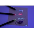 thumbnail image 5 of DirectGlow 12 Invisible Ink Markers & 4 UV LED Lights UltraViolet Blacklight Pens Blue Red Yellow Assorted, 5 of 5