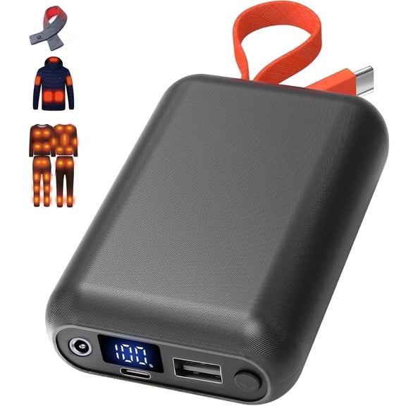 Shine Future 20000 mAh Portable Power Pack Built-In  Type-C Cable