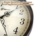 thumbnail image 6 of Geevon Vintage Wall Clock, Silent 14" Non Ticking Retro Round Clock Quartz Decorative Battery Operated Wall Clock for Kitchen, Office, Classroom, Bedroom, Living Room Decor, 6 of 9