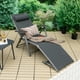 thumbnail image 2 of Tumbona de aluminio plegable Costway para Exteriores gris, 2 of 9