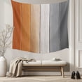 thumbnail image 5 of Burnt Orange Gray Ombre Tapestry for Bedroom Wall Hanging Tapestry, Vintage Farmhouse Wooden Ceiling Backdrop Tapestries Poster Blanket Wall Decor for Teens Room Living Room Dorm 59" x 90", 5 of 8