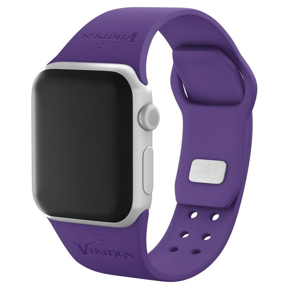 Purple Minnesota Vikings Debossed Silicone Apple Watch Band