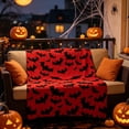 thumbnail image 5 of Halloween Fleece Blanket Soft Throw Warm Cozy Elegant Edge Stitching for Added Durability by MPOISVA, 5 of 10