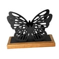 thumbnail image 5 of CoudarTitie Butterfly Napkin Holder for Table Countertop Organizer Freestanding Metal Tissue Black, 5 of 8