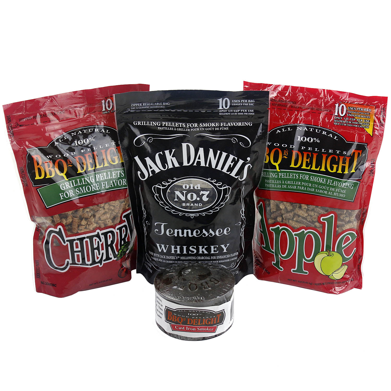 BBQr's Delight Cast Iron Smoker Pot Wood Pellet Smoke BBQ 3lb Pellet