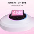 thumbnail image 4 of AOC Wireless Gaming Headset 2.4GHz for PS5/PS4/PC/Switch/Xbox - Bluetooth 5.3 Headphones with 7.1 Surround Sound, RGB Lights, Pink, 4 of 8