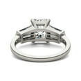 thumbnail image 6 of Charles & Colvard 14K White Gold Moissanite 9x7mm Radiant Engagement Ring-Size 7 3.86cttw DEW, 6 of 8