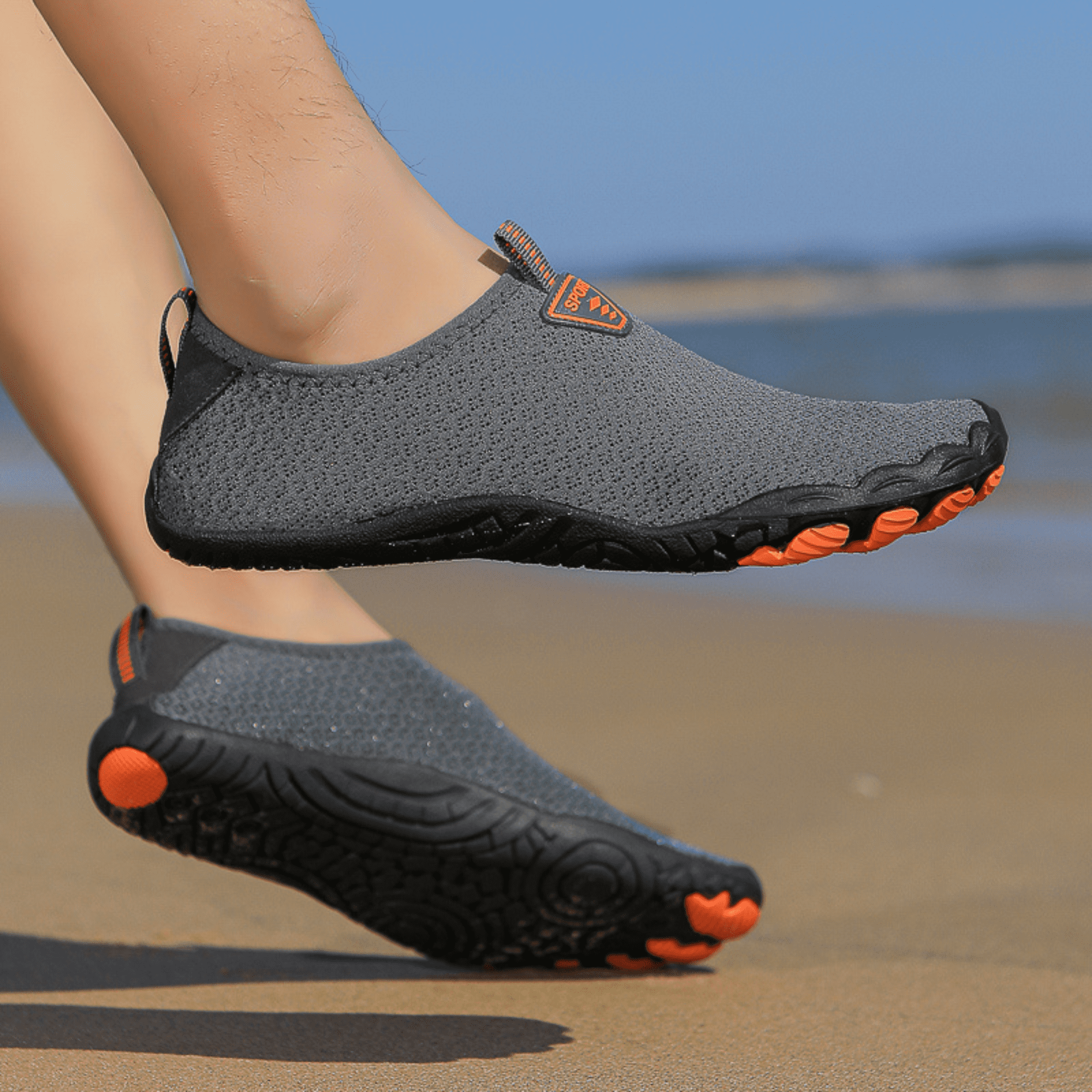 BERANMEY Water Shoes for Women Men Quick-Dry Barefoot Skin Fit Swim Shoes Lightweight Non Slip Hiking Shoes for Swimming Beach Walking Surfing Yoga