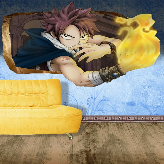 Startonight 3D Mural Wall Art Photo Decor Fire Kid Amazing Dual View Surprise Wall Mural Wallpaper for Bedroom Movies Art Gift Large 47.24 ‘’ By 86.61 ‘’