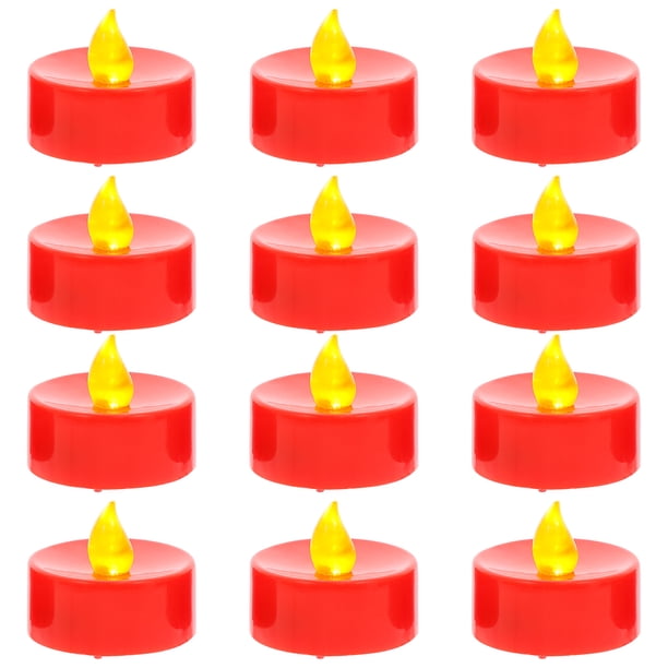 12 velas LED sin llama para Año Nuevo, decorativas, de Pascua