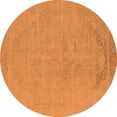 thumbnail image 1 of Ahgly Company Indoor Round Oriental Orange Industrial Area Rugs, 4' Round, 1 of 4