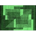 thumbnail image 1 of Ahgly Company Indoor Rectangle Oriental Emerald Green Modern Area Rugs, 8' x 10', 1 of 4
