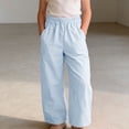 thumbnail image 2 of Bovxnpu Girls Wide Leg Cargo Pants Girls Stylish Thin Cargo Pants Wide Leg Fashionable Pants Pants, 2 of 8