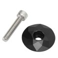 thumbnail image 3 of Bike Headset Top Cover, Bike Stem Top Cover Dustproof Pressure Resistant With Screw For Cycling Black, 3 of 8