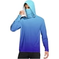thumbnail image 2 of Hvyesh Men Sun Shirts UPF 50+ Rash Guard Long Sleeve Sun Protection Hoodie SPF UV Fishing Lightweight Athletic Running T-Shirt, 2 of 8