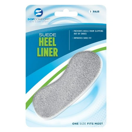 Sof Comfort Women's Suede Heel Liners, 1-Pair