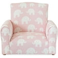 thumbnail image 6 of Kid Rocking Chair for Toddlers, Child Chair for Little Kids, Upholstered Toddler Armchair for Children,  and Cute Little Kid Chairs (Rockers, Pink Elephants Print), 6 of 7