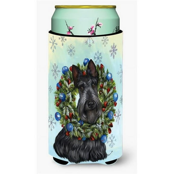 Carolines Treasures Scottie Christmas Snowflake Tall Boy Hugger Tall Boy multicolor