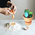 thumbnail image 2 of CNKOO 4Pcs Porcelain Measuring Spoons Set with Base Cute Cactus Shape Stirring Soup Spoon Reusable and Durable Ceramic Flower Pot Measuring Spoon Set for Home Kitchen, 2 of 9