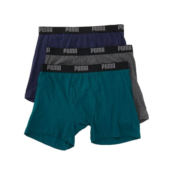 PUMA Puma PMCBBF Performance 100 Cotton Boxer Briefs 3 Pack