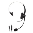 thumbnail image 2 of Single Ear Customer Service Headset, Comfortable Volume Adjustment Clear Sturdy Telephone Headset  For Insurance, 2 of 8
