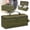 Green, variant on NUAHRHY First Aid Bag, Zippered Medicine Storage Bag, Pill Bottle Organizer with Inner Dividers, Emergency Trauma Kit Organizer Bag for Campervan, Taxi, Private Car, Boat, Patrol Vehicle